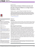 Cover page: Associations between Schistosomiasis and the Use of Human Waste as an Agricultural Fertilizer in China