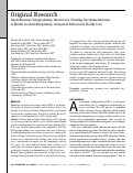 Cover page: Asynchronous Telepsychiatry Interviewer Training Recommendations: A Model for Interdisciplinary, Integrated Behavioral Health Care