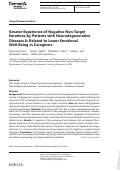 Cover page: Greater Experience of Negative Non-Target Emotions by Patients with Neurodegenerative Diseases Is Related to Lower Emotional Well-Being in Caregivers.
