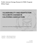 Cover page: Vulnerability and Adaptation to Climate Change in California Agriculture