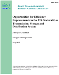 Cover page: Opportunities for Efficiency Improvements in the U.S. Natural Gas Transmission, Storage and Distribution System