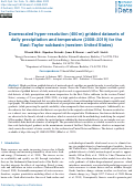 Cover page: Downscaled hyper-resolution (400 m) gridded datasets of daily precipitation and temperature (2008–2019) for the East–Taylor subbasin (western United States)
