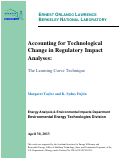 Cover page: Accounting for Technological Change in Regulatory Impact Analyses: The Learning Curve Technique