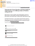 Cover page: Posttraumatic Stress Disorder and Neurocognitive Impairment in a U.S. Military Cohort of Persons Living with HIV.