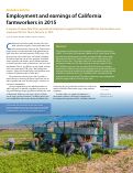 Cover page: Employment and earnings of California farmworkers in 2015