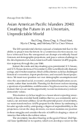 Cover page: Asian American Pacific Islanders 2040: Creating the Future in an Uncertain, Unpredictable World