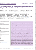 Cover page: The Care Ecosystem: The Effectiveness and Implementation of Telephone-Based Collaborative Dementia Care.