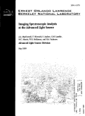 Cover page: Imaging spectroscopic analysis at the advanced light source