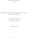 Cover page: Modeling Multistate Models with Back Transitions: Statistical Challenges and Applications