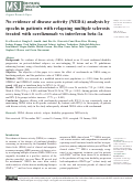 Cover page: No evidence of disease activity (NEDA) analysis by epochs in patients with relapsing multiple sclerosis treated with ocrelizumab vs interferon beta-1a