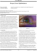 Cover page: Herpes Zoster Ophthalmicus