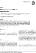 Cover page: Management of facial burns