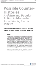 Cover page: Possible Counter-Histories: Artivism and Popular Action in Morro da Providência, Rio de Janeiro