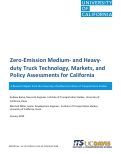 Cover page: Zero-Emission Medium- and Heavy-duty Truck Technology, Markets, and Policy Assessments for California