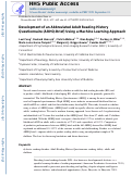 Cover page: Development of an Abbreviated Adult Reading History Questionnaire (ARHQ-Brief) Using a Machine Learning Approach