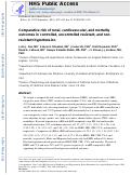 Cover page: Comparative risk of renal, cardiovascular, and mortality outcomes in controlled, uncontrolled resistant, and nonresistant hypertension