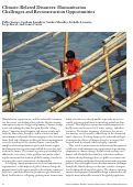 Cover page: Calls to Action -- Climate-Related Disasters:  Humanitarian Challenges and Reconstruction Opportunities