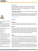 Cover page: Evaluating the impact of a mandatory pre-abortion ultrasound viewing law: A mixed methods study