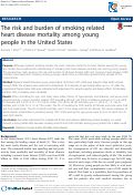 Cover page: The risk and burden of smoking related heart disease mortality among young people in the United States