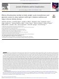 Cover page: Effects of bardoxolone methyl on body weight, waist circumference and glycemic control in obese patients with type 2 diabetes mellitus and stage 4 chronic kidney disease