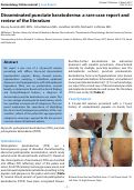 Cover page: Disseminated punctate keratoderma: a rare case report and review of the literature
