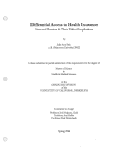 Cover page: Differential Access to Health Insurance: Structural Barriers and Their Ethical Implications