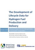 Cover page: The Development of Lifecycle Data for Hydrogen Fuel Production and Delivery