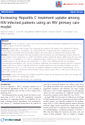 Cover page: Increasing Hepatitis C treatment uptake among HIV-infected patients using an HIV primary care model