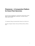 Cover page: Phytozome: A Comparative Platform for Green Plant Genomics