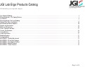 Cover page: JGI Lab Ergo Products Catalog