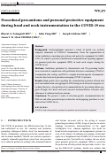 Cover page: Procedural precautions and personal protective equipment during head and neck instrumentation in the COVID‐19 era