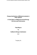 Cover page: Energy Implications of Minienvironment in Clean Spaces: A Case Study on Minienvironment 
Energy End-use and Performance