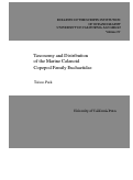 Cover page of Taxonomy and distribution of the marine calanoid copepod family Euchaetidae