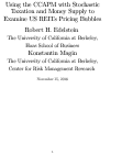 Cover page of Using the CCAPM with Stochastic Taxation and Money Supply to Examine US REITs Pricing Bubbles