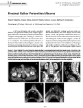 Cover page: Proximal Bulbar Periurethral Abscess