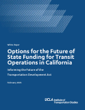 Cover page of Options for the Future of State Funding for Transit Operations in California