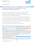 Cover page: Effect of intravenous iron use on hospitalizations in patients undergoing hemodialysis: a comparative effectiveness analysis from the DEcIDE-ESRD study