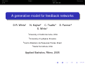 Cover page: A generative model for feedback networks - A Natasa Kejzar presentation, Applied Statistics conference, 2005