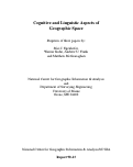 Cover page: Cognitive and Linguistic Aspects of Geographic Space (90-13)