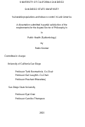 Cover page: Vulnerable populations and tobacco control in Latin America
