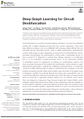 Cover page: Deep Graph Learning for Circuit Deobfuscation
