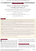 Cover page: Advances in Pigmentation Management: A Multipronged Approach.