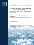 Cover page: The impact of Ancillary Services in optimal DER investment decisions
