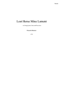 Cover page: Lost Horse Mine Lament
