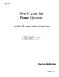 Cover page: Two Pieces for Piano Quintet