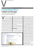 Cover page: Values in design