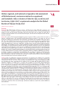 Cover page: Global, regional, and national comparative risk assessment of 84 behavioural, environmental and occupational, and metabolic risks or clusters of risks for 195 countries and territories, 1990–2017: a systematic analysis for the Global Burden of Disease Study 2017