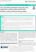 Cover page: The association between social ties and depression among Asian and Pacific Islander undocumented young adults