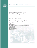 Cover page: Energy Efficiency in Small Server Rooms: Field Surveys and Findings