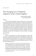 Cover page: The Changing Face of Pakistani Migration to the United Kingdom